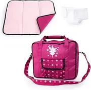 Doll Accessory Set, Nursersy Bag with Changing Mat, Sewing Diaper, pretend to play