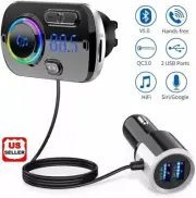 Handsfree Bluetooth FM Transmitter Wireless Radio Adapter Car Mp3 Player USB