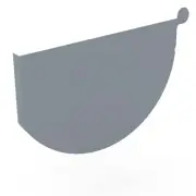 NSW NEW Stratco Smoothline Gutter Stop End Armour Grey