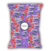 Airheads Candy Mini Bars, Grape Flavor, 80 Pieces Bulk Bag, Individually Wrapped