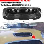 Black Hood Bonnet Vent Cover For Mini Cooper S R56 R55 R57 R58 R59 2007-2014