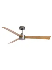 Climate IV 132cm DC Fan with Light in Antique Nickel with Teak Blades