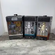 Starwars black series 6” Paz Vizsla,Remnant StormTrooper,Imperial Rocket Trooper