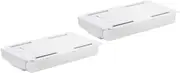 COHEALI Supplies under Desk Organiser Hidden Drawers Plastic Large Capacity No Drilling Desk Organiser Drawers