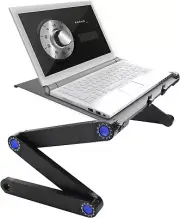 Adjustable Laptop Table Stand Folding Alluminum Alloy,Mouse + Mouse Pad Board