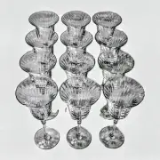 Mikasa Flair Hand Blown Crystal Glasses RARE VINTAGE SET