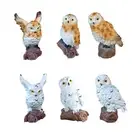 6X Decorative Owl Realistic Scarecrow Decor Lawn Garden Miniatures Figurine Home