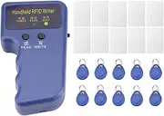 RFID Reader Writer 125Khz HID Copier Duplicator for 125Khz ID and HID Cards +10pcs T5577 Key Fob Tags + 10pcs T5577 RFID Cards