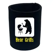 Animal Bear Grills - Funny Novelty Stubby Holder
