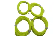 4PK 65FT Rattle Reel Line 30lb Yellow Ice Fishing