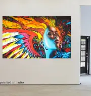 painting canvas art print Urban princess modern Artwork 150cm