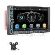 For Apple Carplay Car Stereo Radio Bluetooth MP5 Player USB Type-C W/4LED Camera (for: Daihatsu)