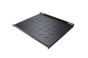 LDR Fixed 1U 550mm Deep Shelf Recommended for 19' 800mm Deep Cabinet - Black Metal Construction WB-CA-19-80.