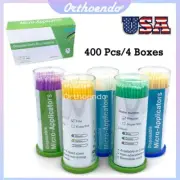 400Pcs Micro Brushes Applicators Microbrush Dental Regular/ Fine/Super Fine/Long