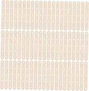 ULDIGI 100pcs Wood Popsicle Craft Sticks with Holes Durable Ice Cream Sticks for DIY Projects Cakesicle Molds and Candy Dessert Supplies for Creative Fun and Bulk Use