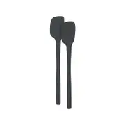 Tovolo Flex Core Silicone Mini Spatula And Spoonula Set - Charcoal