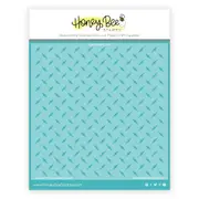 Honey Bee Diamond Plate Background Stencil