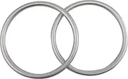 Sling Rings 3-inch Diameter by Cutie Carry. Infant Approved, mom Loved. Aluminum, lab Tested for Strength and Safety. Works with Your own Material or Convert wrap to Sling. (Silver)