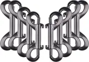 Double Ended Bolt Snap Hook Heavy Duty Dog Leash Clips-8 Pieces Double Sided Cli
