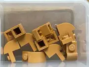 LEGO Parts - Medium Nougat Slope, Curved 2 x 1 x 1 1/3 - No 6091 - QTY 10