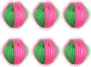 KOMBIUDA 6 Pack Reusable Pet Hair Removal Laundry Balls Dogs Cats Hair Catcher for Washing Machine Large Nylon Balls for