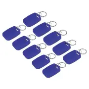 12Pcs IC Card M1 Key Fobs RFID Proximity 13.56MHz Read Only Smart Tag Blue