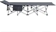 Oxford Cloth Foldable Camping Bed Single Folding Guest Bed Lightweight Camp Bed Washable Folding Bed Carry Bag Included