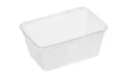 500pcs Reusable Takeaway Food Rectangular Plastic Containers & Lid