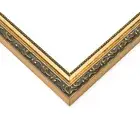 6x8 Frame Black & Gold Solid Wood Picture Frame Width 1.125 Inches | Interior Fr