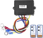 Remote Control Kit Wireless Winch Remote Control Switch Electric Winch Universal Switch 120W 12‑24V Replacement for Truck ATV SUV