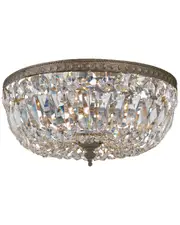 Crystorama 3-Light Flush Mount Swarovski Spectra Crystal