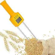 Hay Humidity Tester，Portable Hay Moisture Content Meter，with 4 Digit LCD Display and Probe Manual Auto Shutdown，Quick Response Backlit Hay Bale Water Content Meter