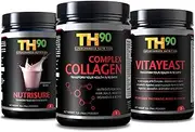 TH90 Kit - Strawberry + Collagen + Brewer's Yeast - 1Lb. (16OZ) Nutrition Shake