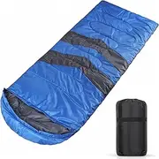 WedDecor Double Sided Zip, Waterproof Sleeping Bag for 6ft Adults - 4 Season, Ultralight, Compact Sleeping Bag for Backpacking, Camping, Hiking, Hunting, Travel
