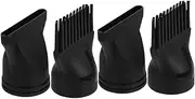 4pcs Hair Dryer Diffuser Attachment Styling Nozzle Set for Professional Hair Styling Plastic Nozzle for Salon Home