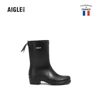 在飛比找momo購物網優惠-【AIGLE】女 經典中筒膠靴(AG-FNB67A100 黑