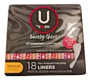 U By Kotex - Regular Barely There - 18 Liners