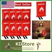 Emergency Fire Blanket 8-Pack - Lightweight & Compact for Kitchens and Workshops