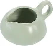 Cabilock Minimalist Design Sauce Pitcher Milk Gravy Boat Handle Easy-Clean Condiment Bowl for Cooking