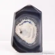 517g126mm Druzy Agate Geode Tower Point Natural Crystal Polished Quartz Healing