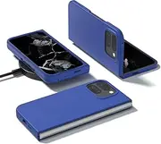 Slim Case Compatible with Google Pixel 9 Pro Fold/Pixel Fold 2 2024, Lightweight Ultra Thin Anti-Scratch Hard PC Protective Cover Skin[Snap-on Case] (Blue)
