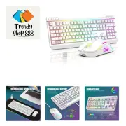 Wireless Keyboard and Mouse Combo, Full Size Anti-Ghosting Keyboard with Mult...