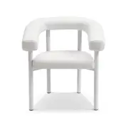 Florida Outdoor Fabric Dining Armchair White