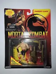 Mortal Kombat Johnny Cage Special Movie Edition Action Figure 1994 On Card