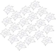 Beatifufu 20pcs Flower Applique Embroidery Patches for Clothing Decoration Unique DIY Sew Stickers for Fashion Accessories Durable