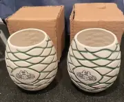 (2) Patron Tequila Tiki Mug Agave Cup Authentic Bee Cup Limited Edition -NIB