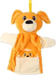 CORHAD 1PC Plush Doll Finger Cover for Boy Girl Soothing Parent Interaction Puppet Educational Comfort Soft Engaging Appeasing for Home Play