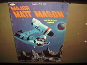 MAJOR MATT MASON PRESS-OUT BOOK WHITMAN RARE SCI FI OLD STORE STOCK NEW M 1969