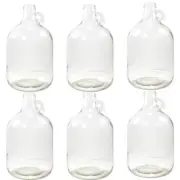 6X Glass Demijohn 5L Jar Carboy W/ Screw Top Home Brew Wine Spirits Bottle