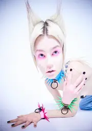 [NastyGem] Blue Powerpunk Spiked Collar